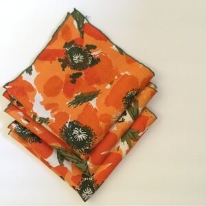Floral Orange Napkins